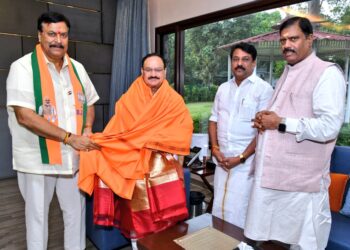 BJP’s Tamil Nadu Strategy Takes Shape: Nainar Nagendran Meets JP Nadda in New Delhi