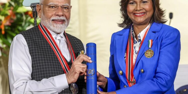 Indian Prime Minister Narendra Modi Honored with Trinidad and Tobago’s Highest Civilian Award