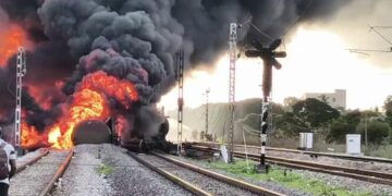 Massive Fire on Crude Oil Train in Tamil Nadu Disrupts Rail Services, No Casualties Reported