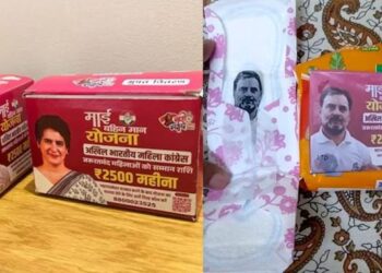 Sanitary Pad Campaign Featuring Rahul Gandhi Sparks Controversy in Bihar Amid Fake News Claims