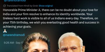 Anand Mahindra Extends Heartfelt Birthday Wishes to Prime Minister Narendra Modi on His 75th Birthday