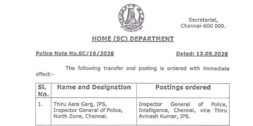 Asra Garg Appointed IG Intelligence: TVK Government Signals a New Era of Strategic Governance